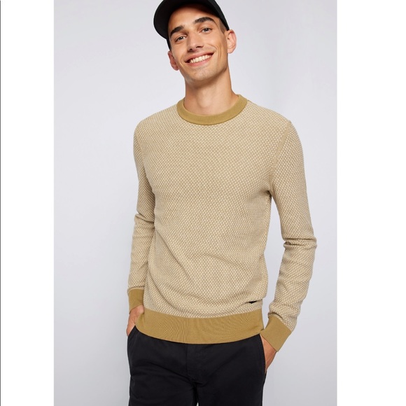 Hugo Boss | JACQUARD-KNIT SWEATER IN ORGANIC COTTON AND KAPOK - Picture 4 of 5